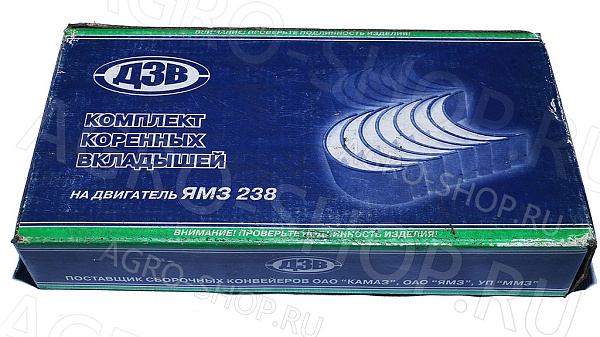 Вкладыши коренные КР6 (размер 108.50) 238-1000102-Б2-Р6 ЯМЗ-238 Димитровград 