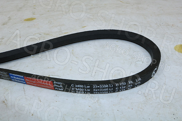 Ремень С(В)-3400 Lw / 3350 Li привода жатки Шумахер (Rubena) 