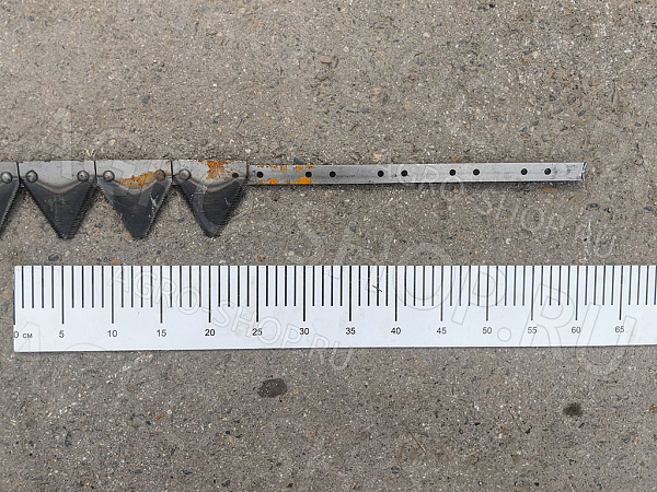 Полоса КЗР 1507504-02 ножевая (L=698см.) в сборе с сегментами ЖЗК 