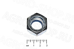 Гайка 20 шестигранная головка со стопорным кольцом стандартный Шаг 2,5 ГОСТ 985 кл.пр. 6,0 РФ