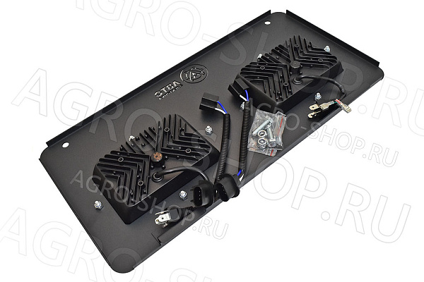 Фара LED FG308-RT-SET-LED прямоуг (2 фары ближ+дальн+ДХО+повор на рамке) 12В МТЗ АвтоЭлектрика