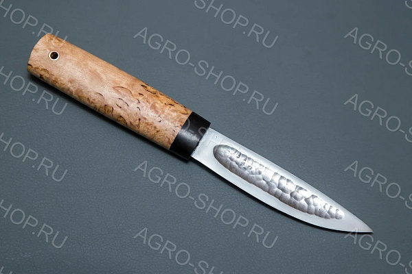 Нож Якутский "малый" (лезвие: сталь Х12МФ; рукоять: карельская береза)