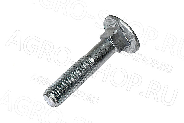 Болт 8х40 полукруглая головка квадратный подголовник стандартный Шаг 1,25 ГОСТ 7802 кл.пр. 5,8 