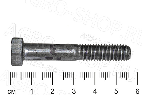 Болт 8х50 шестигранная головка стандартный Шаг 1,25 ГОСТ 7798 кл.пр. 5,8 