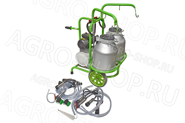 Аппарат доильный  на две коровы с рессивером, 2 алюм. ведра 30л ARD-U2200 AL ТУРЦИЯ