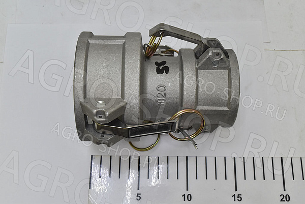 Соединение Тип DD-3020 D(мм)=75х50  алюминий (переходник), 75мм. "МАМА"/50мм. "МАМА"