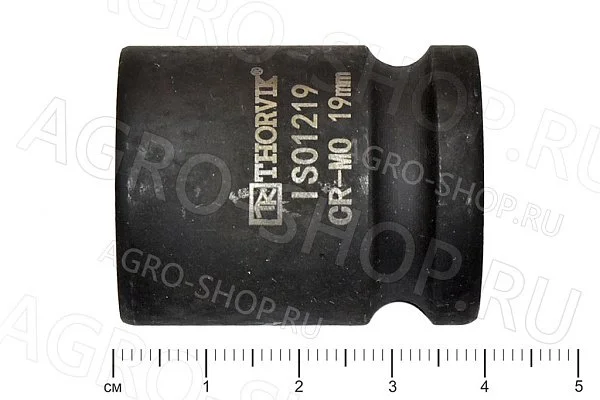 Головка торцевая 19мм 1/2" ударная Thorvik (IS01219)