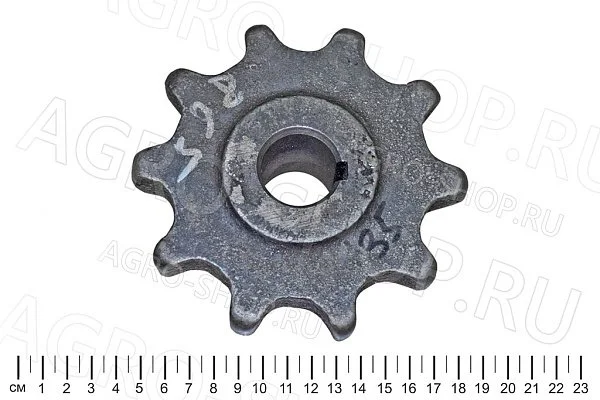Звездочка Н 023.211-02 (z=10, d=30, t=38) главного транспортера ЗМ-60 