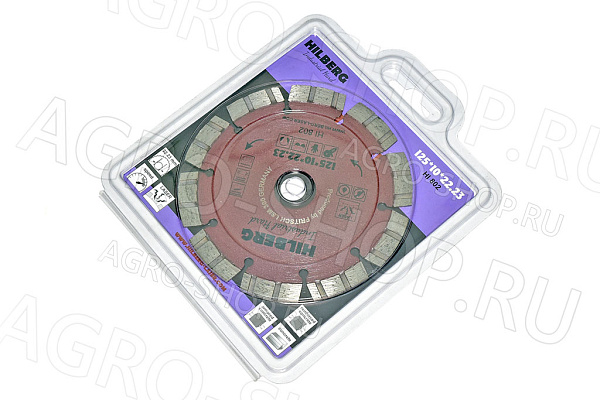 Диск алмазный отрезной 125х22,23 Hilberg Industrial Hard (HI802)