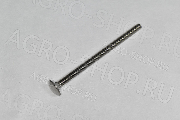 Болт 6х100 полукруглая головка квадратный подголовник стандартный (нержавейка) Шаг 1,0 ГОСТ 603  