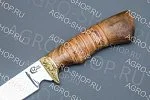 Нож Пластун (лезвие: сталь 65х13; рукоять: литье, береста)