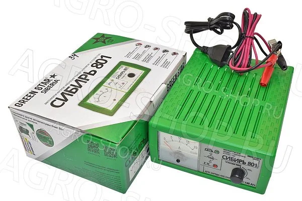 Устройство зарядное Сибирь 801 Green Star 0,8-15А (15V) 