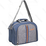 Набор для пикника на 4 персоны синий/серый HS-425S-(4)BG Helios