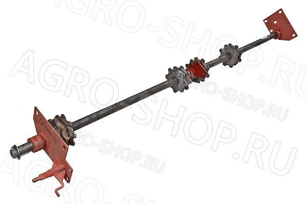 Вал КТ-10.04.110 привода продольных транспортеров, под якорную цепь (в сборе) КТ-10 