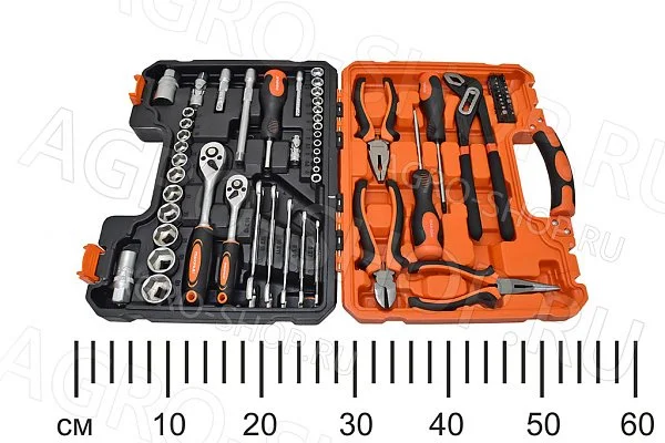 Набор инструментов 65 предм 1/4" и 3/8" Maxpiler (MXT-65-SET)