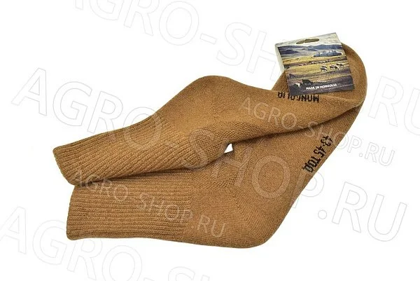 Носки РЫЖИЙ из монгольской шерсти 01101 р.43-45 