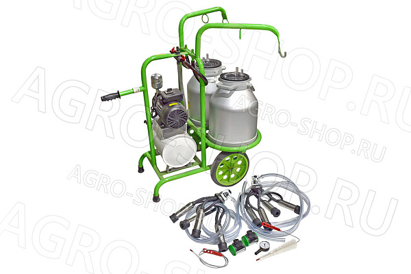 Аппарат доильный  на две коровы с рессивером, 2 алюм. ведра 30л ARD-U2200 AL ТУРЦИЯ