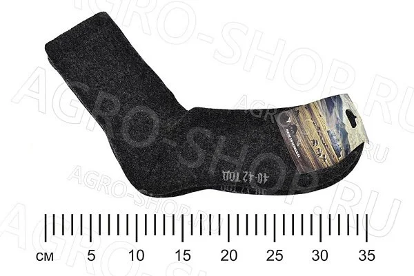 Носки ЧЕРНЫЙ из монгольской шерсти 01152 р.40-42 