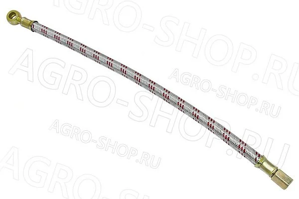 Маслопровод 240-3509150-2 компрессора L=410мм мет. оплетка Д-245/260 (Master Part)