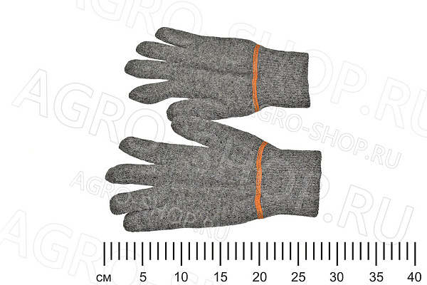 Перчатки АКТАШ п/ш двойные серые (1/50) Пер 055