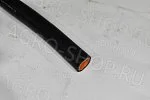 Рукав D(мм)=14  силикон (2 слоя, стенка 5мм, Pmax-1МПа, бухта 25м) ЧЁРНЫЙ/оранжевый 