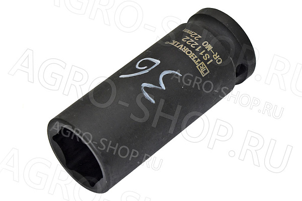 Головка торцевая 22мм 1/2" ударная глубокая Thorvik (IS11222)