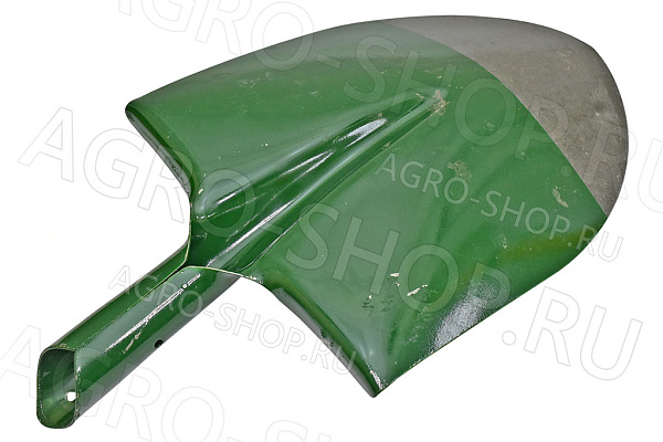 Лопата штыковая остроконечная универсальная ЗЕЛЕНАЯ (900+/-30гр) БРОНЯ без черенка (Рельсовая сталь)  