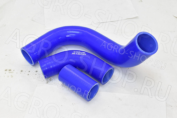 Патрубки 53-1303000-01 радиатора (3шт) силикон синий ГАЗ-53 