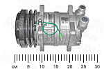 Компрессор кондиционера КЗК-12-0113070 / TM14HD24 КЗС-1218, КЗС-10К VALEO