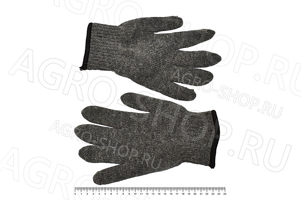Перчатки АЛТАЙ п/ш двойные серые (5/70) Пер 017