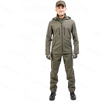 Костюм демисезонный КУМИР PRO, soft shell, хаки, р.60-62/182-188 Helios