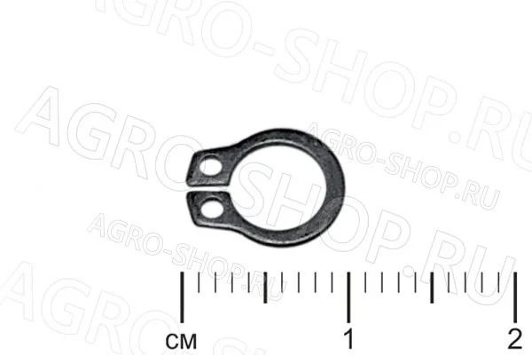 Кольцо стопорное В 6 (наружное) D=6 мм. ГОСТ 13942-86