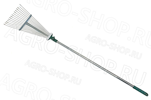 Грабли R743 веерные с черенком, регулируемые длина 1240мм (4231-53/743)  RACO