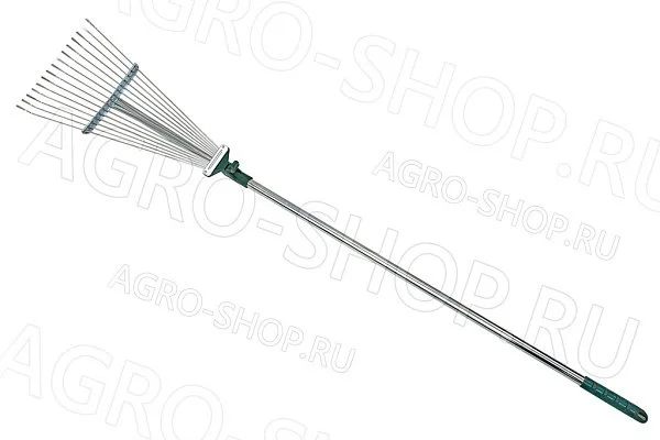 Грабли R743 веерные с черенком, регулируемые длина 1240мм (4231-53/743)  RACO
