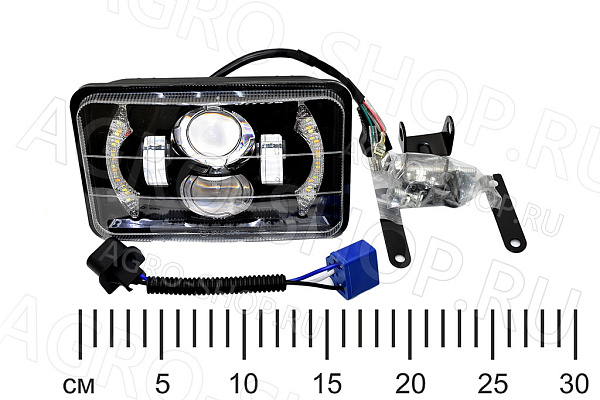 Фара LED FG308-RT-LED АЕ / ФГ023 АЕ ближн+дальн свет, ДХО, поворот (прямоуг) 12В/24В МТЗ АвтоЭлектрика