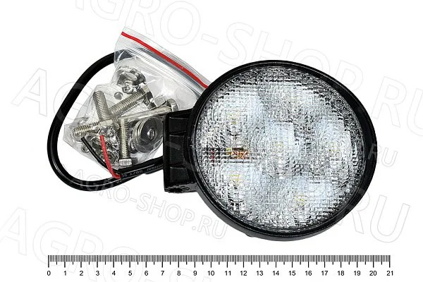 Фара LED SW-12005F-02Е круглая, (116х43х137), 18W, 6 диодов 12В/24В  