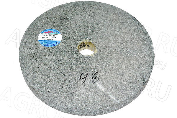 Круг 250х25х32 (зерно-25 F60 K/L) 64С зеленый шлифовальный 