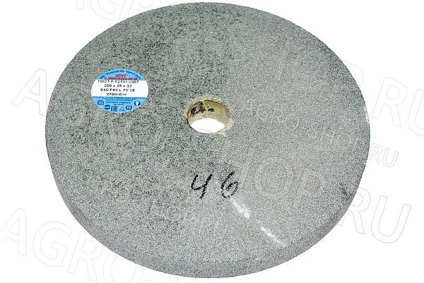Круг 250х25х32 (зерно-25 F60 K/L) 64С зеленый шлифовальный 