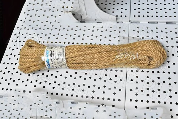 Веревка джутовая d=6мм, 20м 