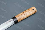 Нож Якутский "средний" (лезвие: сталь Х12МФ; рукоять: карельская береза)