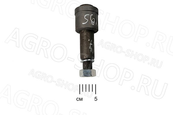 Палец 8332-2902478 прицепа 40х145 М27 (втулка+гайка+гровер) 195мм. ушка рессоры  