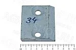 Пластина КСД 00.00.501А противорежущая КСД-2,0 
