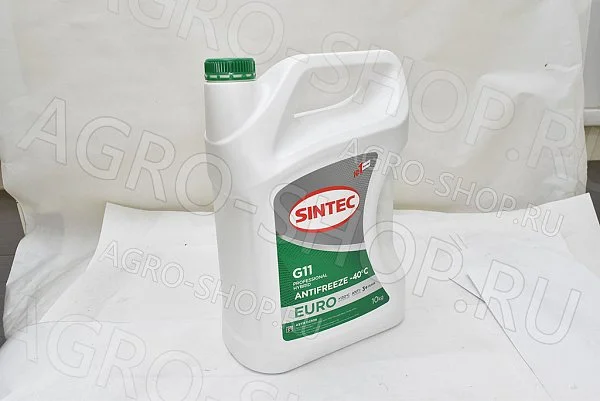 Антифриз Euro G11 зеленый 10кг Sintec