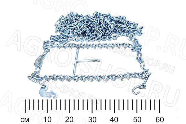 Цепь противоскольжения 14.00 R20 425/85 R21 Skalolaz односкатная (8 мм., лесенка шип, 1 шт) УРАЛ, "БАТЫР" 