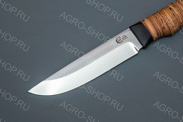 Нож Ястреб (лезвие: кованая сталь Х12МФ; рукоять: береста)