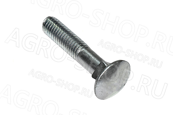 Болт 8х40 полукруглая головка квадратный подголовник стандартный Шаг 1,25 ГОСТ 7802 кл.пр. 5,8 