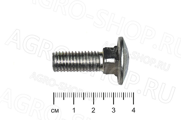 Болт 10х30 полукруглая головка квадратный подголовник стандартный Шаг 1,5 ГОСТ 7802 кл.пр. 5,8 РФ