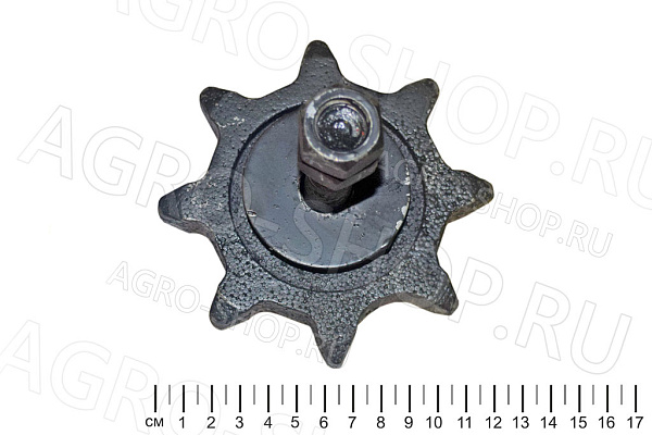 Звездочка СКП 01.06.900 / СЗШ 06.170 натяжная z=8 с втулками d=30мм СЗС-2,1, СКП-2,1 (Омск) 