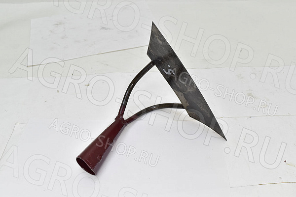 Тяпка самозаточная "суперсталь" красная (200х55 мм)  RUSСАД