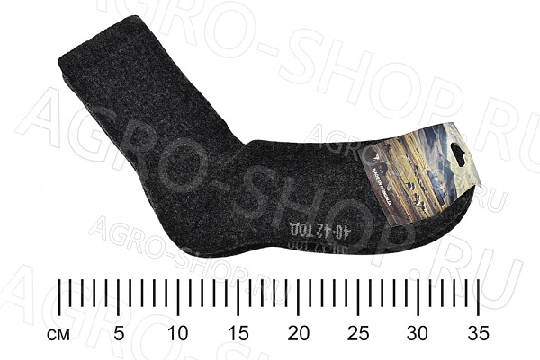 Носки ЧЕРНЫЙ из монгольской шерсти 01152 р.40-42 